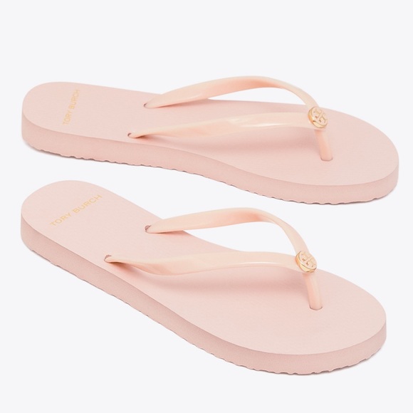 Tory Burch Shoes - 🆕 Tory Burch Sea Shell Pink Flip Flops